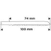Jigsaw blade, 6 TPI, HSC, U-shaped handle, 5 pcs