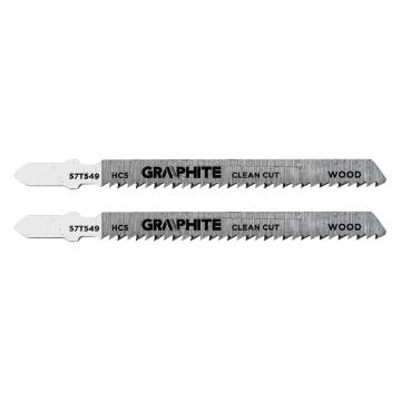 Jigsaw blade, 10 TPI, HSC, T-shaped handle, 2 pcs, clean cut