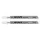 Jigsaw blade, 10 TPI, HSC, T-shaped handle, 2 pcs, clean cut