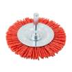 75 mm nylon wheel brush with 6 mm shank