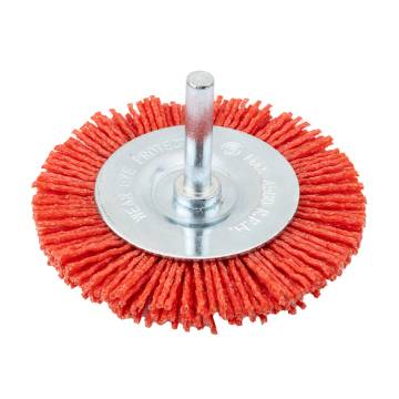 75 mm nylon wheel brush with 6 mm shank