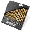 HSS TiN metal drill, 1 - 10 mm, set 19 pcs