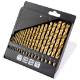 HSS TiN metal drill, 1 - 10 mm, set 19 pcs