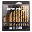 HSS TiN metal drill, 1 - 10 mm, set 19 pcs