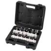 Carbide milling cutters for wood, shank 8 mm, set 12 pcs