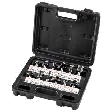 Carbide milling cutters for wood, shank 8 mm, set 12 pcs