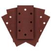 Sanding paper, velcro  93 x 185 mm, P150, 5 pcs. with 8 holes