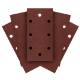 Sanding paper, velcro  93 x 185 mm, P150, 5 pcs. with 8 holes