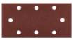 Sanding paper, velcro  93 x 185 mm, P150, 5 pcs. with 8 holes