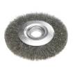 Wire wheel brush 200 x 32 mm, crimped wire, steel
