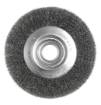 Wire wheel brush 200 x 32 mm, crimped wire, steel