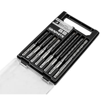 SDS Plus concrete drill bit set with double helix 5, 6, 8, 10 x 110 mm, 5, 6, 8, 10 x 160 mm