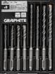 SDS Plus concrete drill bit set with double helix 5, 6, 8, 10 x 110 mm, 5, 6, 8, 10 x 160 mm
