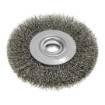 Wire wheel brush 125 x 20 mm, crimped wire, steel