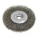 Wire wheel brush 125 x 20 mm, crimped wire, steel