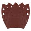 Sanding paper, velcro, iron 102 x 152 mm, P120, 5 pcs, with 11 holes