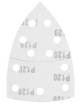 Sanding paper, velcro, iron 102 x 152 mm, P120, 5 pcs, with 11 holes