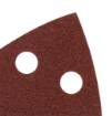 Sanding paper, velcro, iron 102 x 152 mm, P120, 5 pcs, with 11 holes