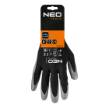 Work gloves, nitrile coated polyester, 4131X, size 7 (card)