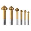 TiN bevelled countersink drills, 6.3 - 20.5 mm, set 6 pcs