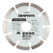 Segmented diamond cutting disc, 125 x 22.2 mm, dry and wet