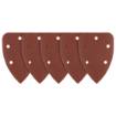 Sanding paper, velcro, iron 98 x 140 mm, P240, 5 pcs, with 5 holes