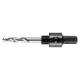 Adapter with pilot drill bit for bi-metal holesaws 14-30 mm, Hex