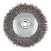 Wire wheel brush 125 mm, crimped wire, steel, M14