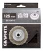 Wire wheel brush 125 mm, crimped wire, steel, M14