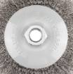 Wire wheel brush 125 mm, crimped wire, steel, M14