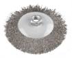 Wire wheel brush 125 mm, crimped wire, steel, M14