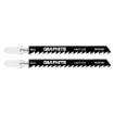 Jigsaw blade, 6 TPI, HSC, T-shaped handle, 2 pcs, rough cutting