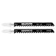 Jigsaw blade, 6 TPI, HSC, T-shaped handle, 2 pcs, rough cutting