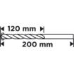 Concrete drill bit 12 x 200 mm
