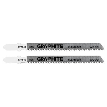 Jigsaw blade, 10 TPI, HSC, T-shaped handle, 2 pcs, reverse tooth, clean cut