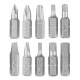 Bit set SL3/5/7, PH1/2/3, H3/4/5/6 x 25 mm, 10 pcs.