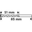 Concrete drill bit 5 x 85 mm