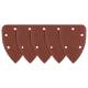 Sanding paper, velcro, iron 98 x 140 mm, P80, 5 pcs, with 5 holes
