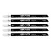 Jigsaw blade, 9 TPI, HSC, T-shaped handle, 5 pcs