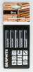 Jigsaw blade, 9 TPI, HSC, T-shaped handle, 5 pcs