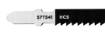 Jigsaw blade, 9 TPI, HSC, T-shaped handle, 5 pcs