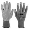 Work gloves, PU-coated polyester, 4131X, size 11 (card)