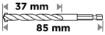 Hex concrete drill bit 5 mm