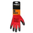 Work gloves, latex-covered polyester (crincle), 3131X, size 11 (card)