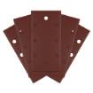 Sanding paper, velcro  93 x 185 mm, P240, 5 pcs. with 8 holes