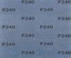 Abrasive cloth 230 x 280 mm, P240