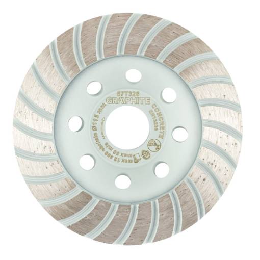 Diamond grinding disc, turbo, 115 x 22.2 mm, dry