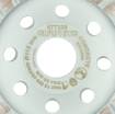Diamond grinding disc, turbo, 115 x 22.2 mm, dry