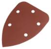 Sanding paper, velcro, iron 98 x 140 mm, P120, 5 pcs, with 5 holes