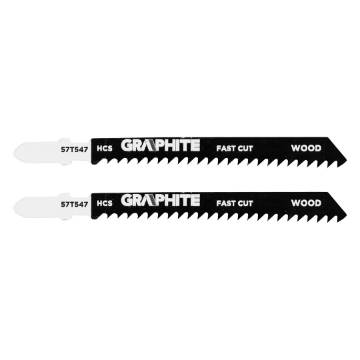 Jigsaw blade, 8 TPI, HSC, T-shaped handle, 2 pcs